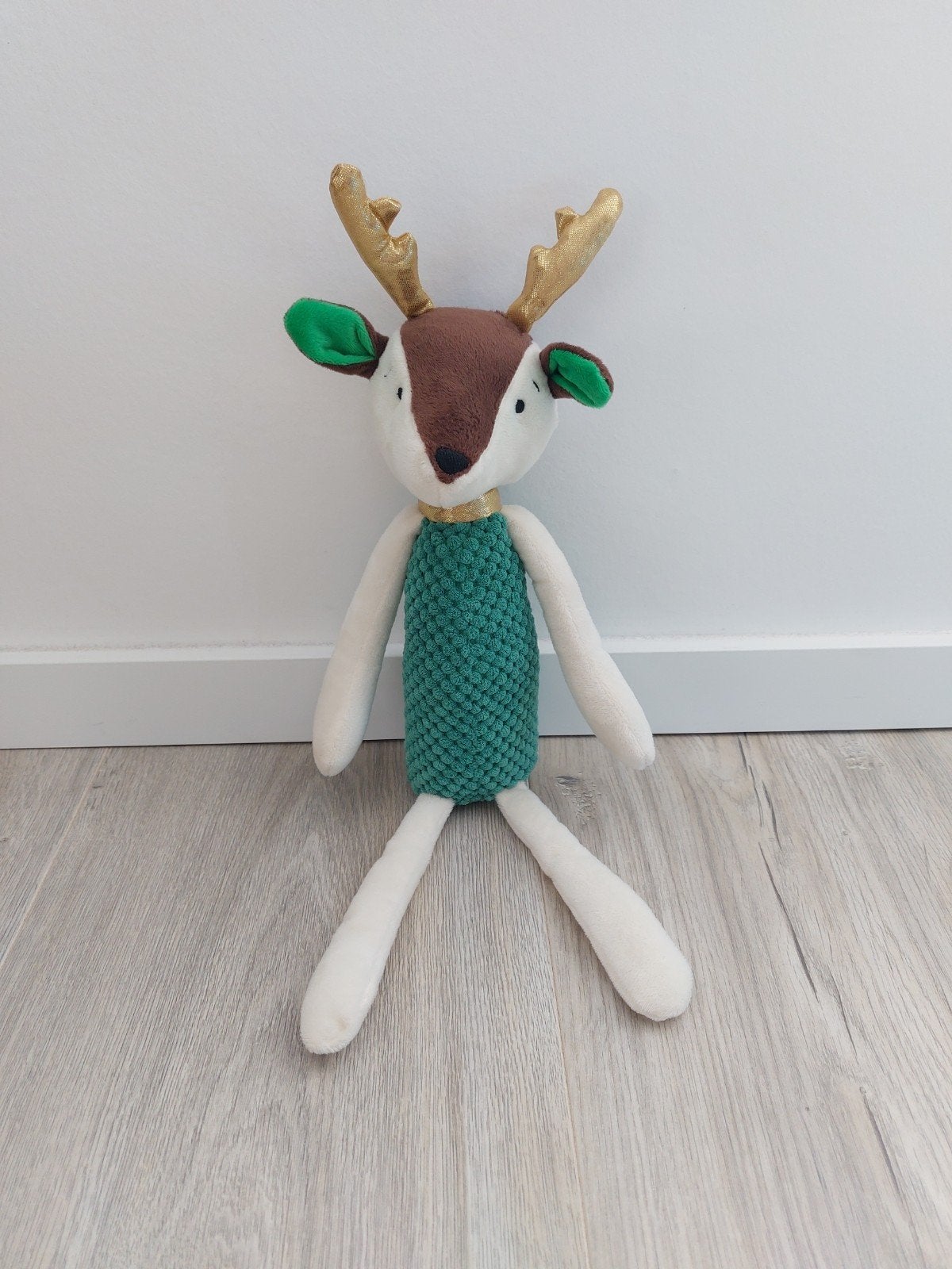 Knuffel Zeeman hert rendier groen K9882, Ophalen of Verzenden, Zo goed als nieuw, Overige typen