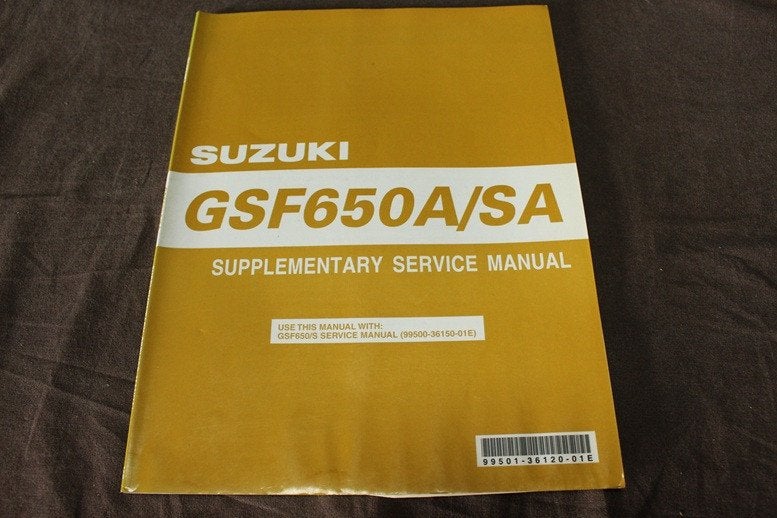 Suzuki GSF650 A / SA 2005 service manual supplement k5, Motoren, Ophalen of Verzenden, Suzuki