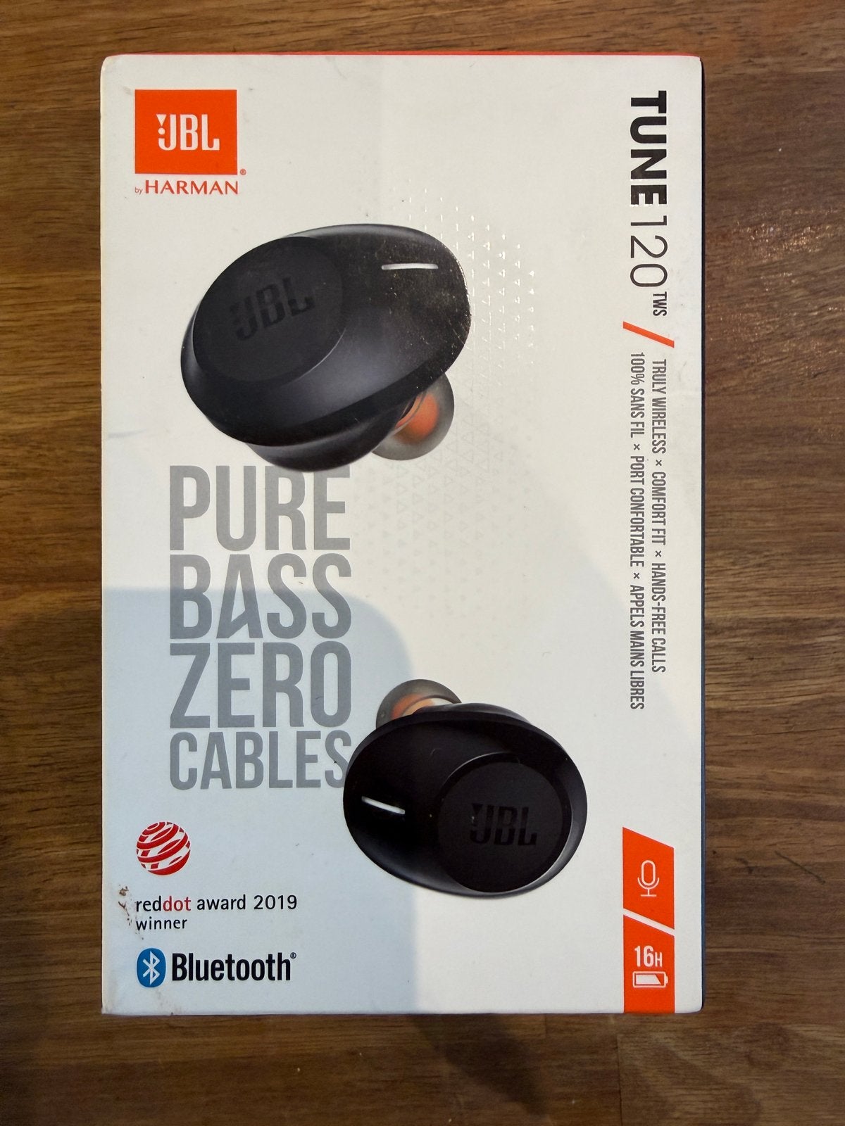JBL Tune 120TWS NIEUW Draadloze In-ear Koptelefoon Zwart