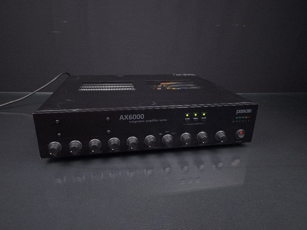 PASO AX6000 100V mengversterker 240W, 3 zones, Overige merken, Gebruikt, Ophalen of Verzenden, 120 watt of meer