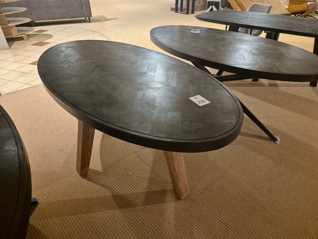 Bruuts eettafel en salontafels nieuw in doos!, Huis en Inrichting, Tafels | Eettafels, Ophalen, 100 tot 150 cm, Eikenhout, Rechthoekig