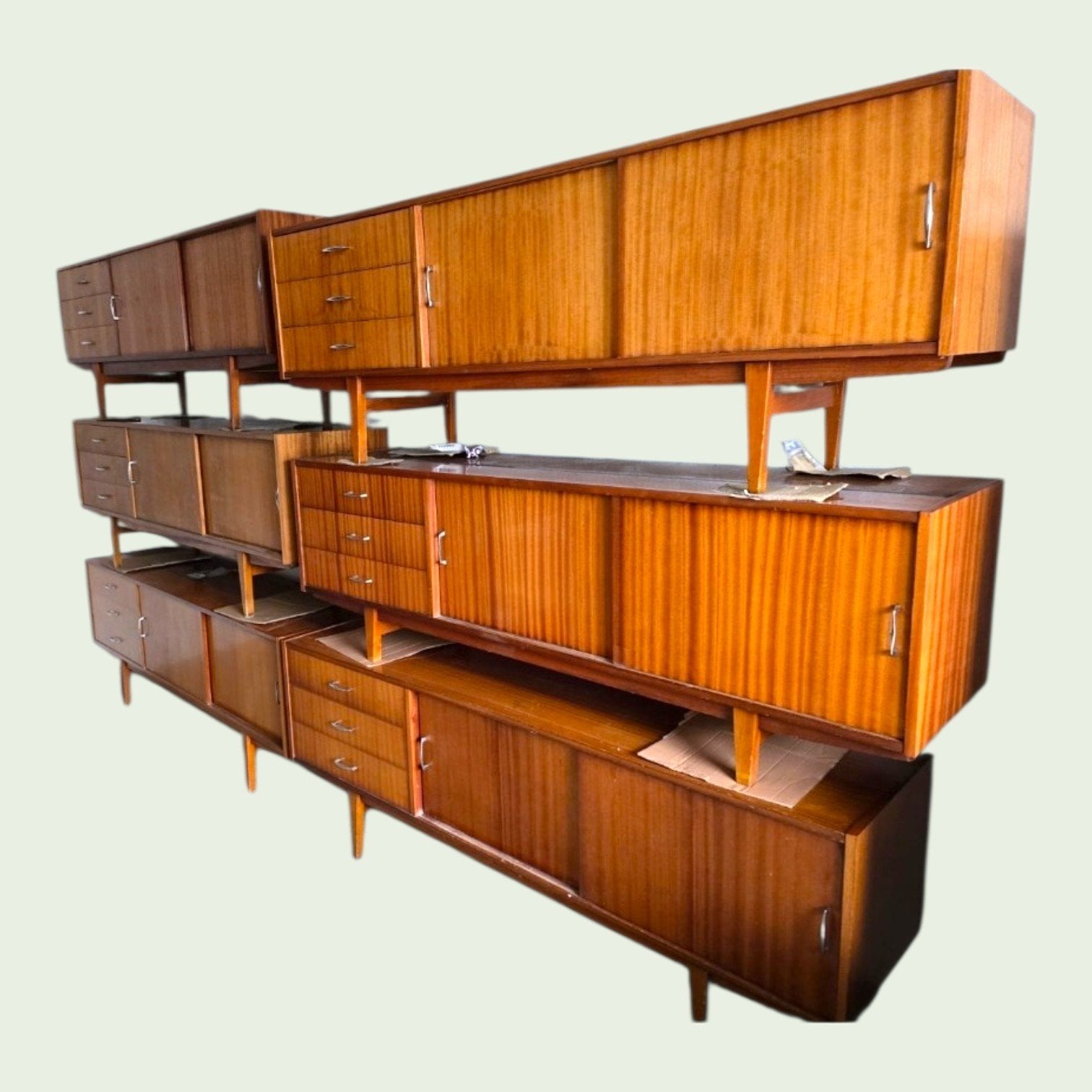Grote voorraad dressoirs uit de jaren 60 Violetta polen, Huis en Inrichting, Kasten | Dressoirs, ,, ,, ,, 25 tot 50 cm