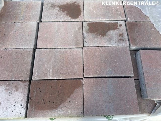 15m2 rood bruin 20x30x6cm Soft Comfort betontegels abbeeyst, Waalbandijk 155     6651 KD  Druten, Verzenden, Excluton BV, Nieuw