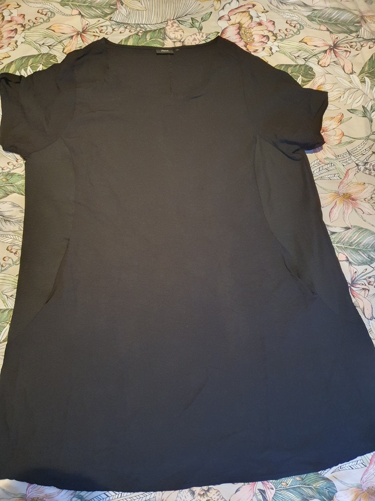 Zizzi luchtig tuniek, zwart, maat 50/52, z.g.a.n., Kleding | Dames, Zizzi, Ophalen of Verzenden, Zo goed als nieuw, Blouse of Tuniek