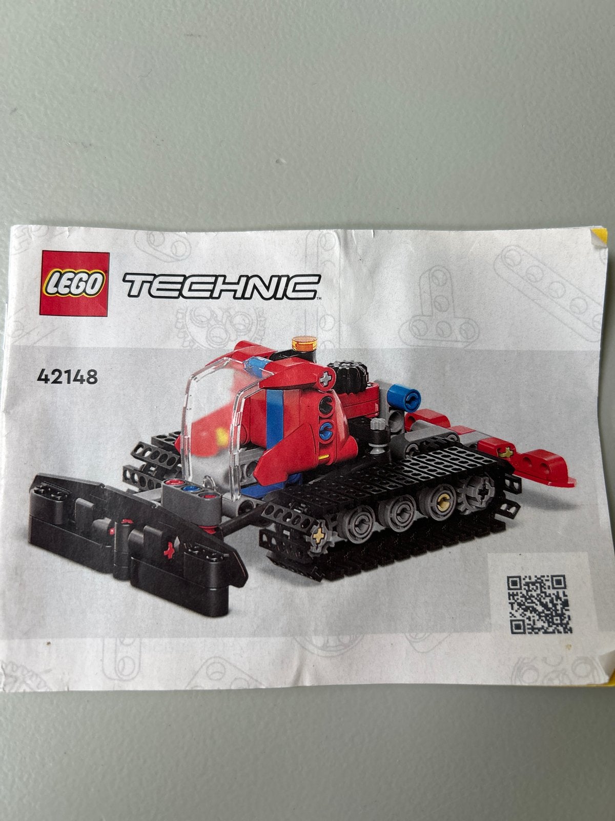 LEGO Technic Sneeuwruimer 42148 Bouwinstructies, Ophalen of Verzenden, Gebruikt, Overige merken