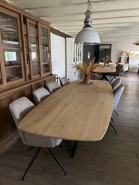 Nieuwe Deens ovale eiken eettafel 280x105cm, Ophalen, 100 tot 150 cm, Eikenhout, Ovaal