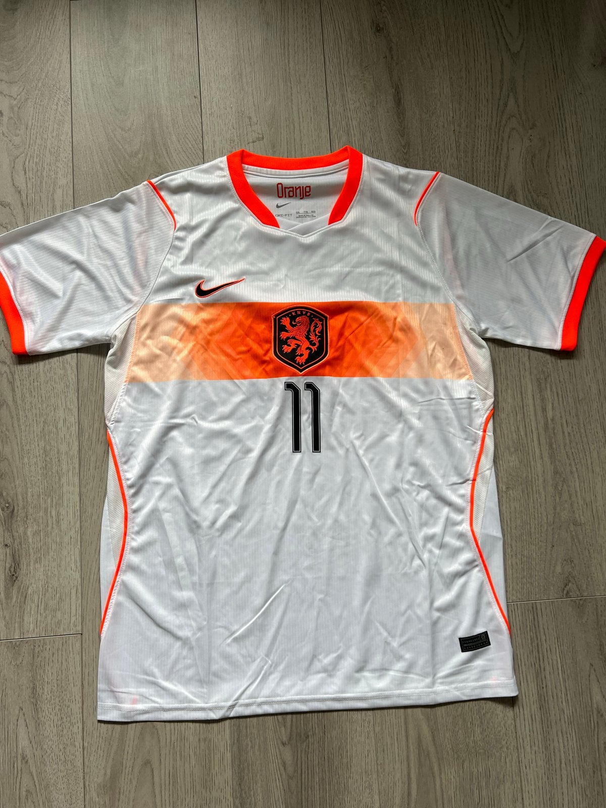 Nederlands Elftal Uitshirt Gakpo #11 - Maat M, Ophalen of Verzenden, Zo goed als nieuw, Maat 38/40 (M), Wit