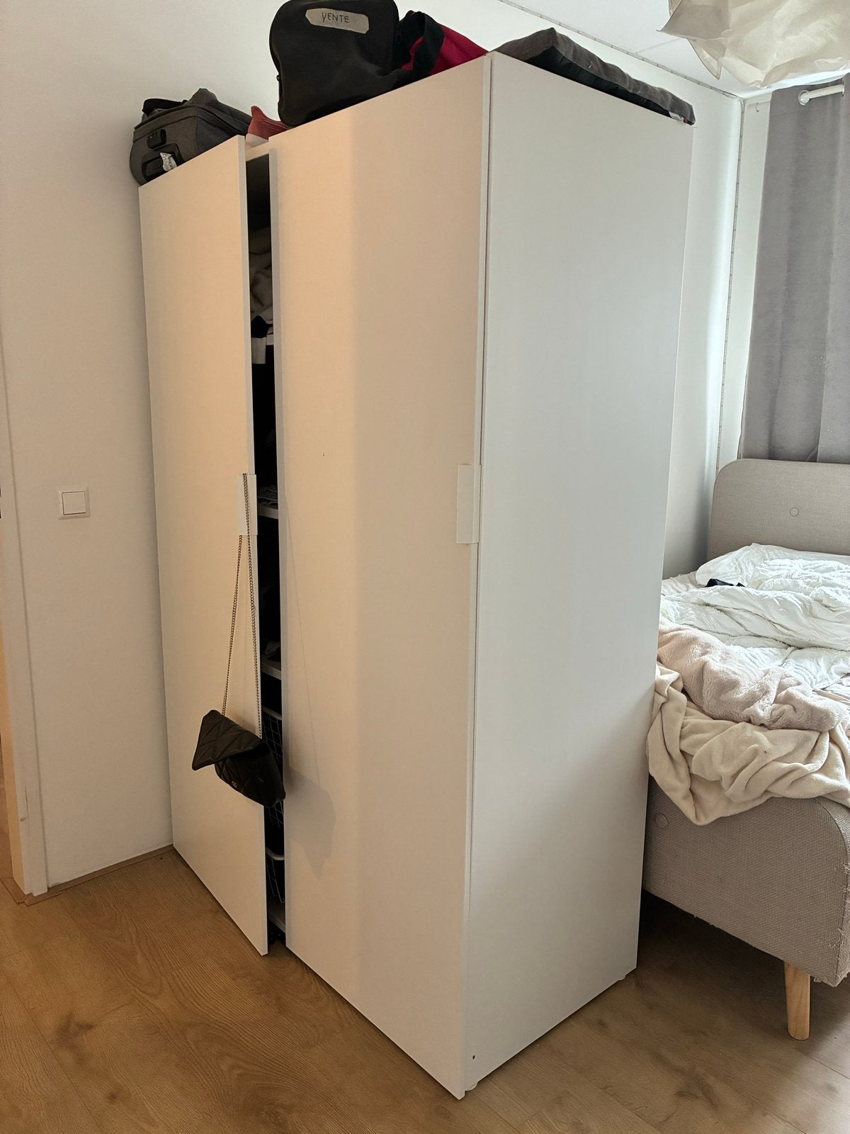 2x IKEA PLATSA kledingkast 60x180cm, z.g.a.n. incl. inrichti, Ophalen, Overige materialen, 50 tot 100 cm, Zo goed als nieuw