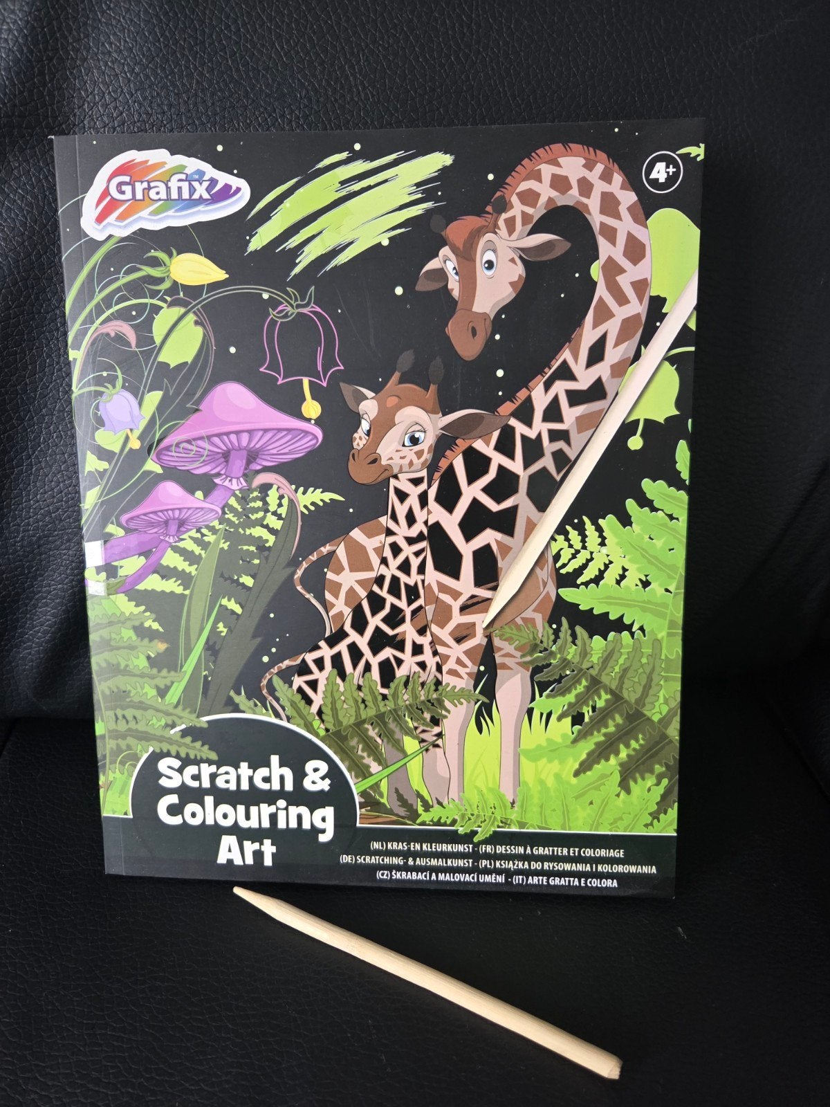 Grafix Scratch &Colouring Art/kras- en kleurkunst boek Nieuw, Ophalen of Verzenden, Nieuw, Knutselen