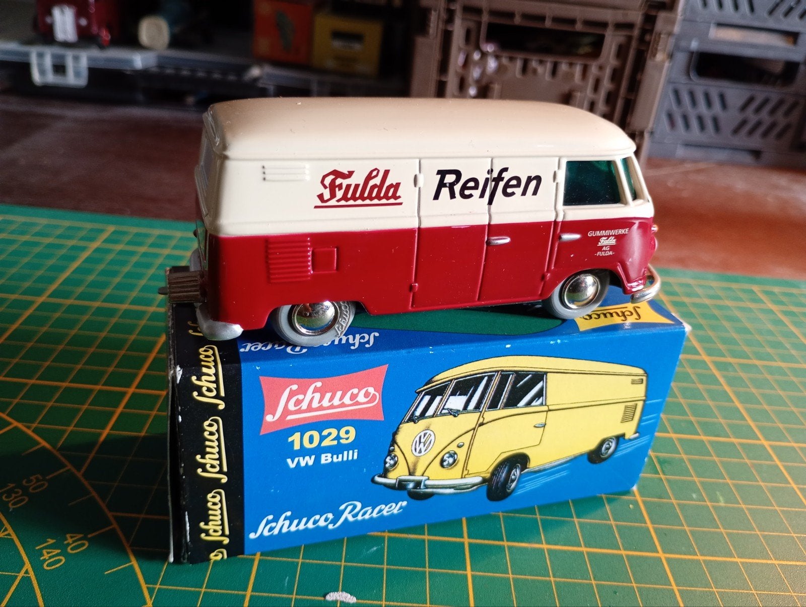 Schuco Micro Racer VW T1 1029 Fulda Reifen Nieuw in OVP, Ophalen of Verzenden, Nieuw, Bus of Vrachtwagen