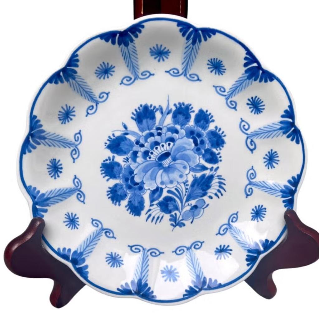 Delfts blauw decoratief schotel – De Porceleyne Fles (1973), Ophalen of Verzenden