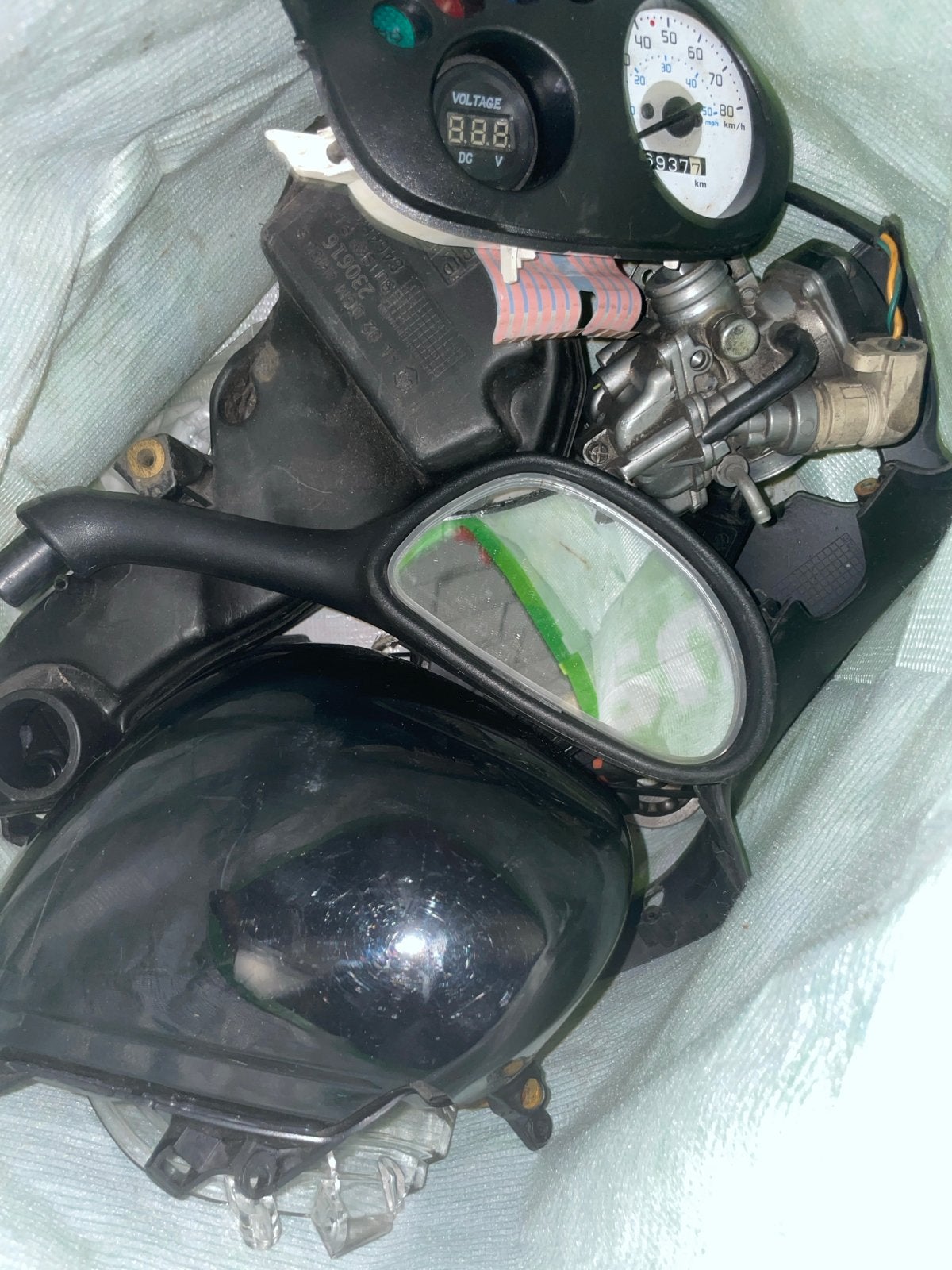 Grote tas vol met Piaggio Zip onderdelen, Fietsen en Brommers, Ophalen of Verzenden, Gebruikt, Overige typen, Piaggio
