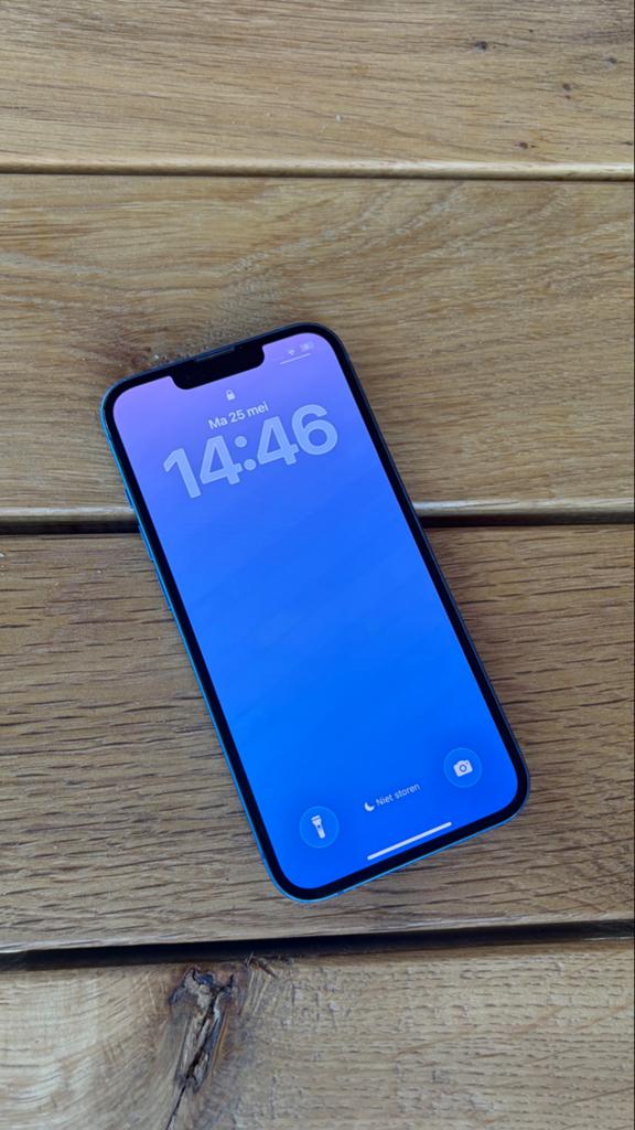 iPhone 13 Blauw 128GB, Blauw, Ophalen of Verzenden, Zonder simlock, Zonder abonnement