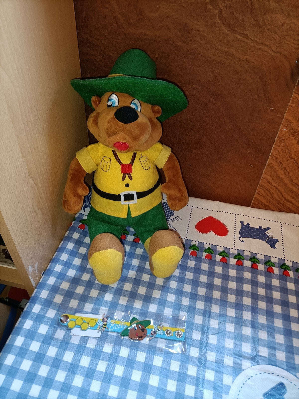 Bollo de Beer knuffel 40 cm groot + nieuwe armband, Ophalen of Verzenden, Zo goed als nieuw, Beer