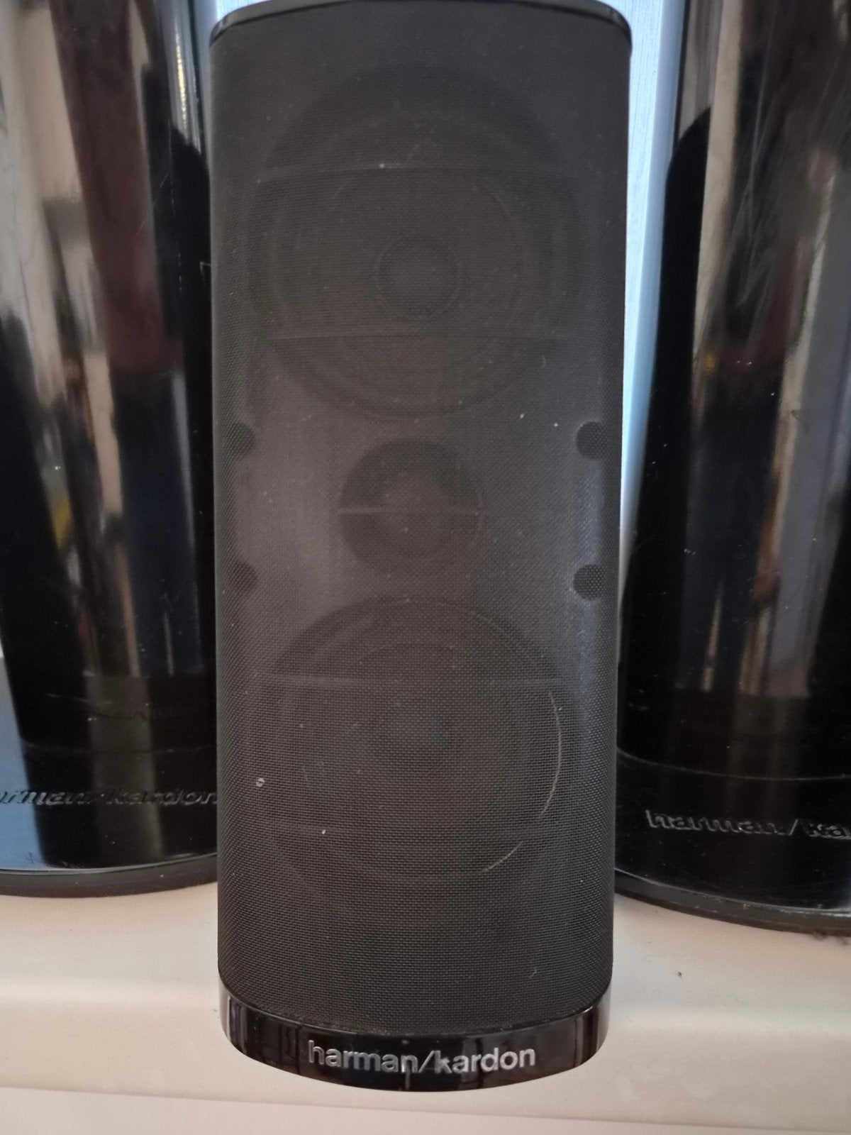 Harman Kardon Speakerset met Center Speaker en Standaarden, Ophalen, Gebruikt, Speakerset, Minder dan 60 watt
