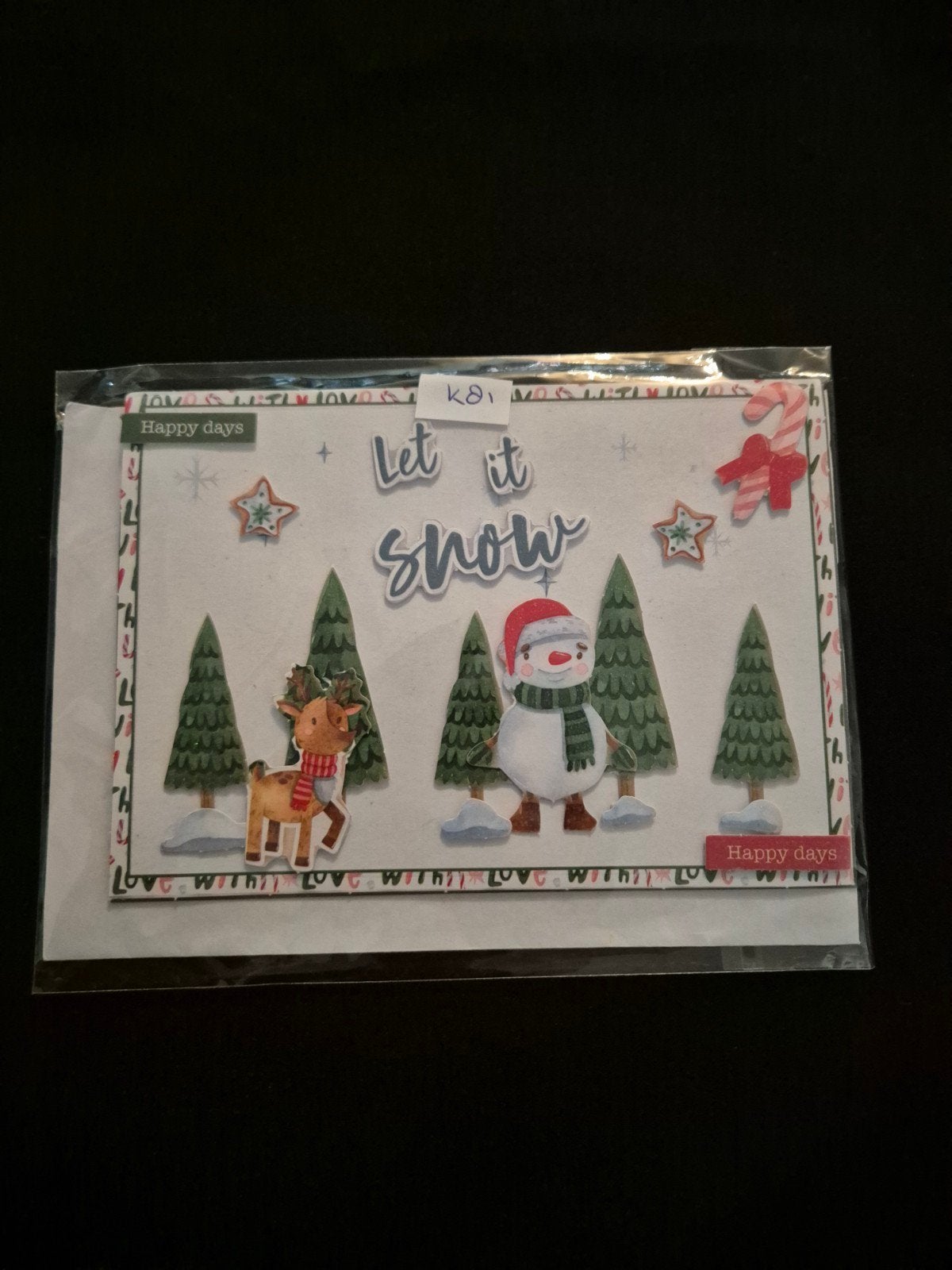 kerstkaart incl envelop, Ophalen, Nieuw, Kerst