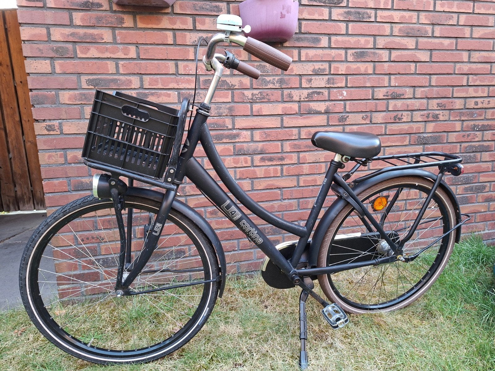 Cortina U4 Transportfiets 26 inch, Fietsen en Brommers, Fietsen | Dames | Damesfietsen, Terugtraprem, Gebruikt, Versnellingen