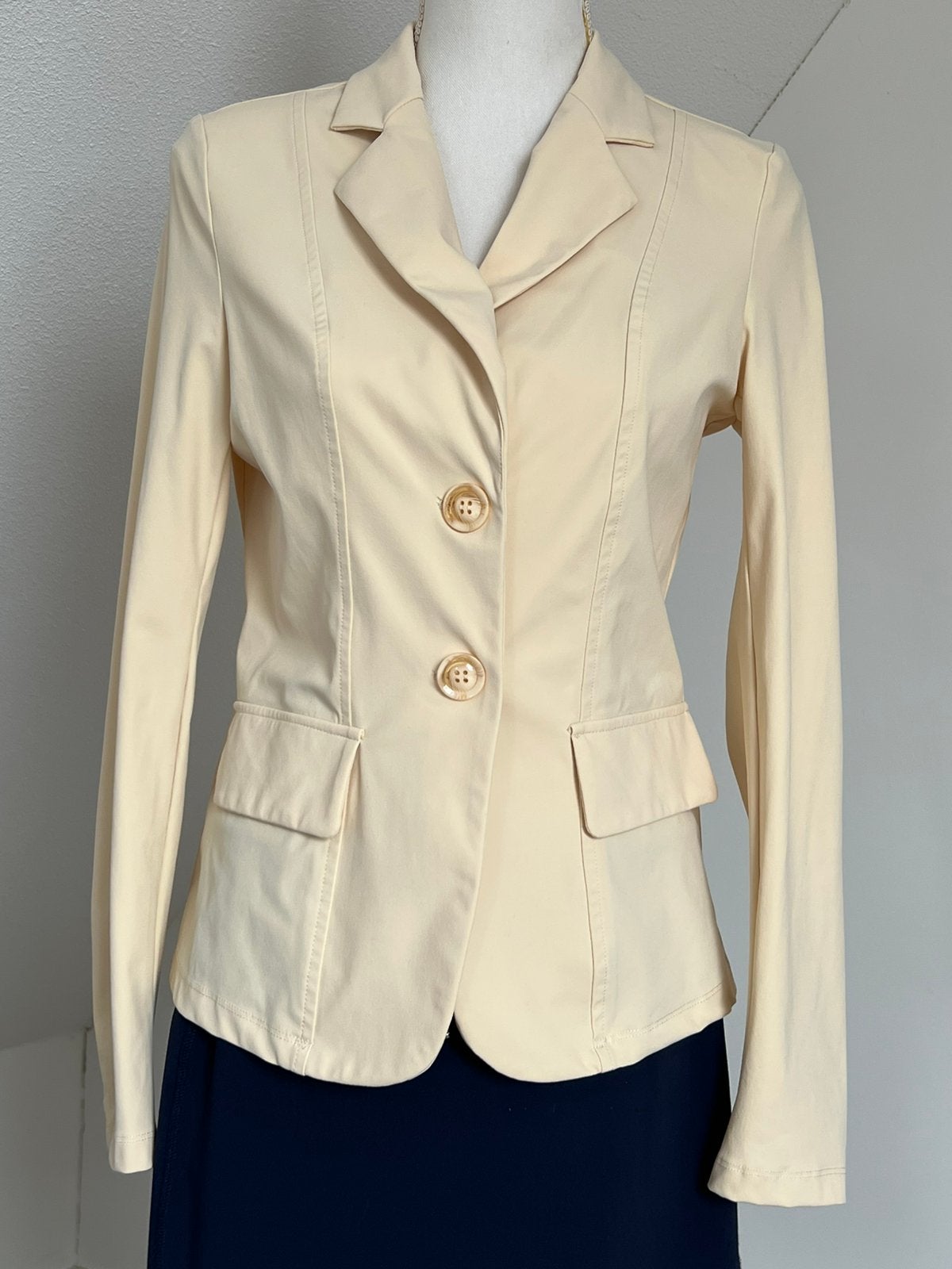Blazer crème/ vanille Mi Pace maat 36, Kleding | Dames, Beige, Ophalen of Verzenden, Zo goed als nieuw, Jasje