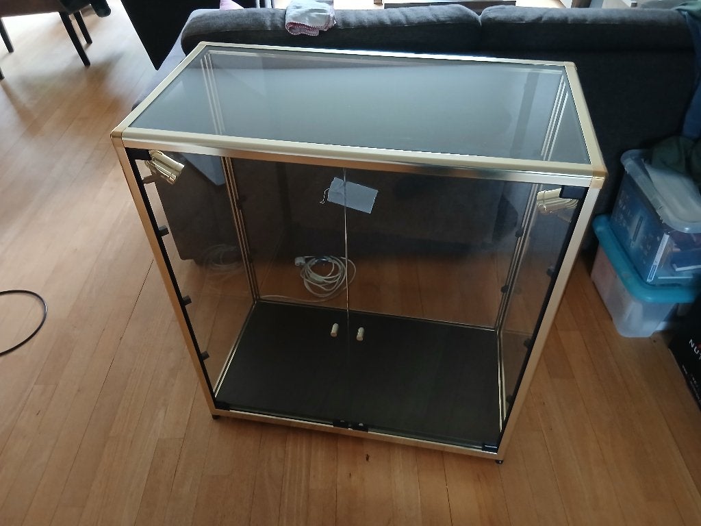 vitrinekast, Huis en Inrichting, Ophalen, Gebruikt, 50 tot 100 cm, Minder dan 100 cm