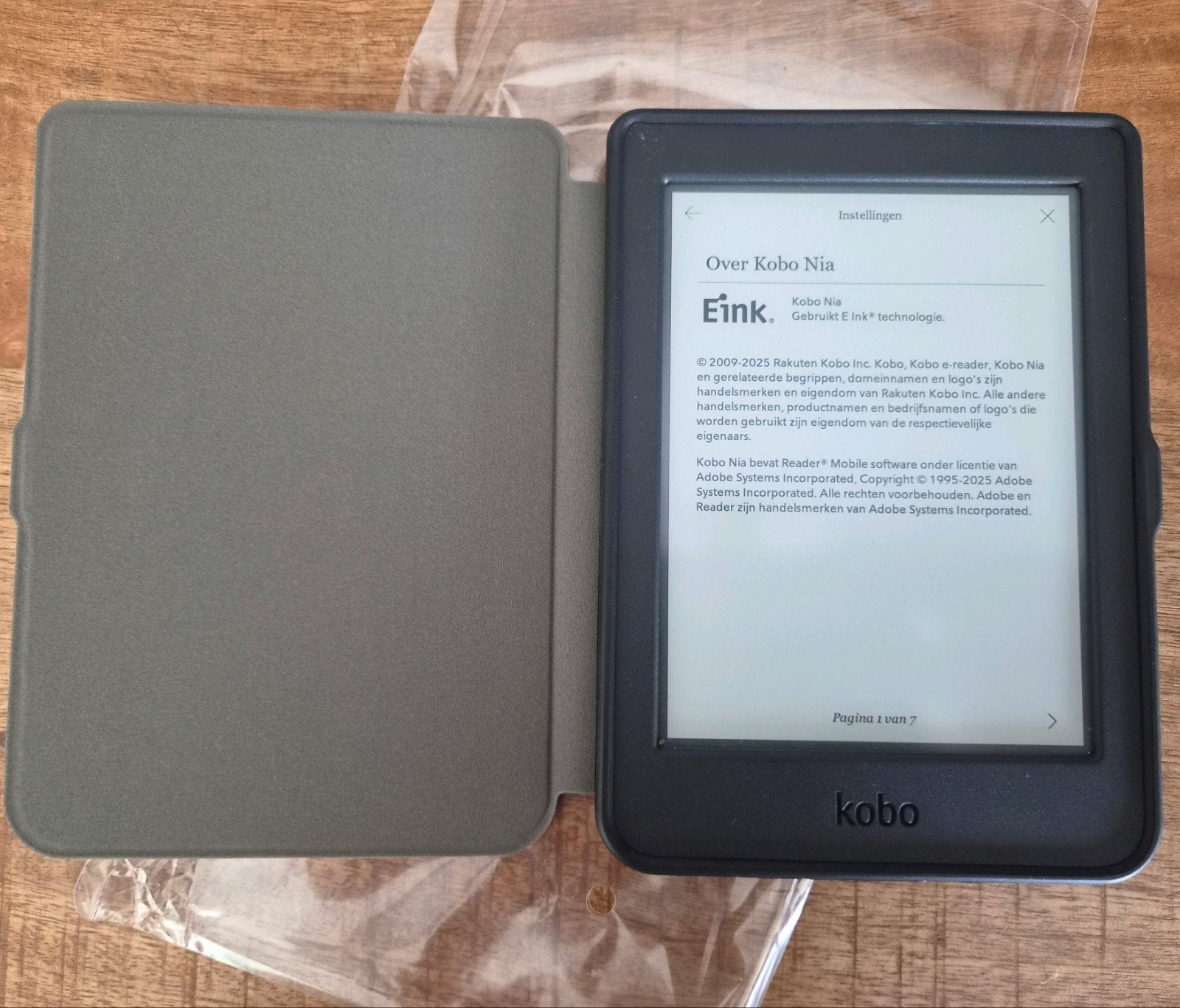 zgan Kobo Nia ereader met nieuwe sleepcover, Computers en Software, 8 GB, Rakuten Kobo Inc, 6 inch of minder, Ophalen of Verzenden