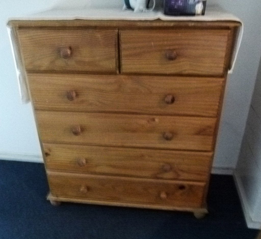 grenen ladekast 80x90x40, Ophalen, 5 laden of meer, 50 tot 100 cm, Zo goed als nieuw