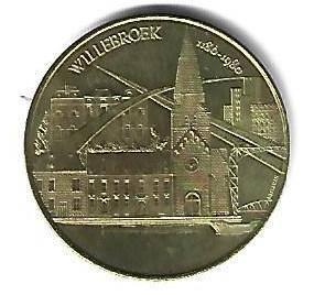 gemeente penning willebroek 50 kapoenen 1980, Verzenden, Losse munt