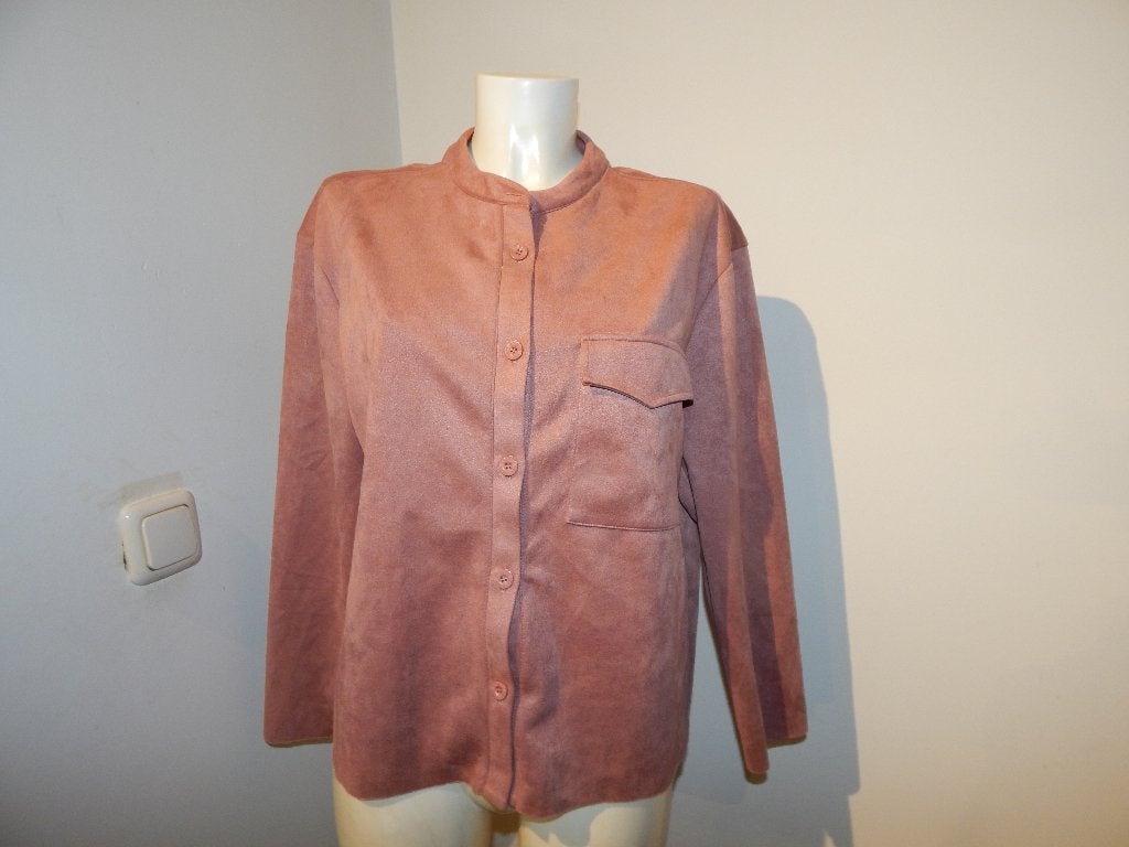 Studio Anneloes oud roze blouse aparte velourse stof XL, Studio Anneloes, Maat 46/48 (XL) of groter, Ophalen of Verzenden, Zo goed als nieuw