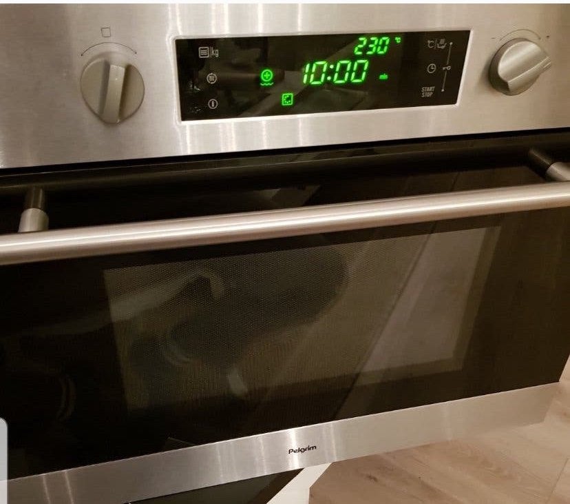 Pelgrim combi oven met magnetron, Ophalen, Zo goed als nieuw, Magnetronfunctie, Draaiplateau