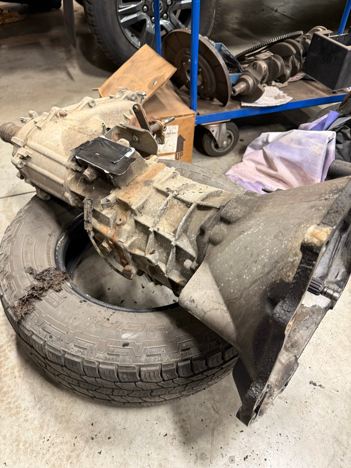 Jeep TJ AX5 versnellingsbak en 231 tussenbak, Auto-onderdelen, Ophalen, Gebruikt, Jeep