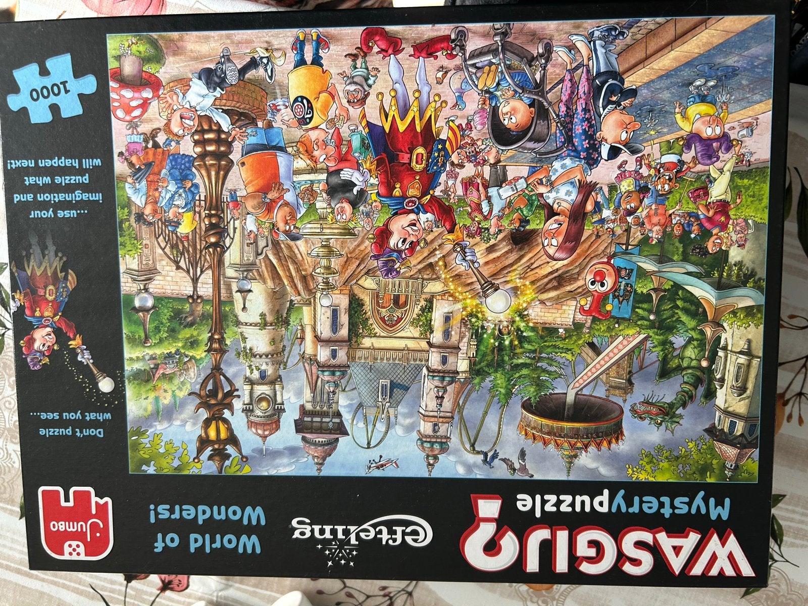 Wasgij Mystery Puzzel Efteling - World of Wonders, Ophalen of Verzenden, 500 t/m 1500 stukjes, Zo goed als nieuw, Legpuzzel