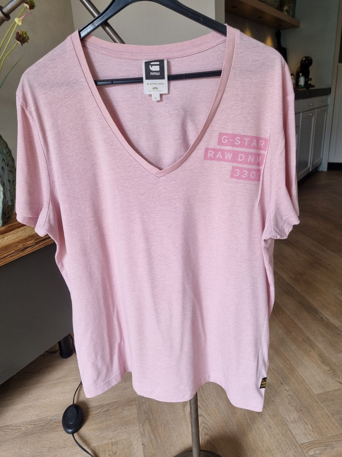 Casual  heren T- shirt van G-Star Raw, Kleding | Heren, T-shirts, Ophalen of Verzenden, Maat 56/58 (XL), Roze, G-Star Raw