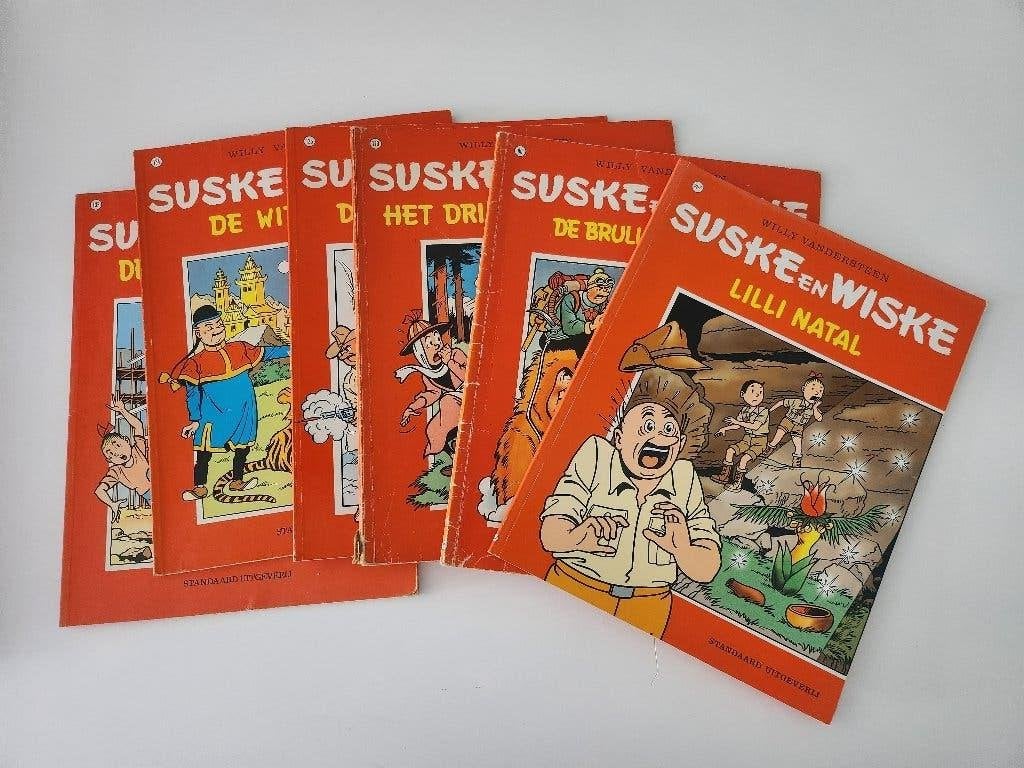 Stripboeken suske en wiske 6x, Meerdere stripboeken, Ophalen of Verzenden, Gelezen