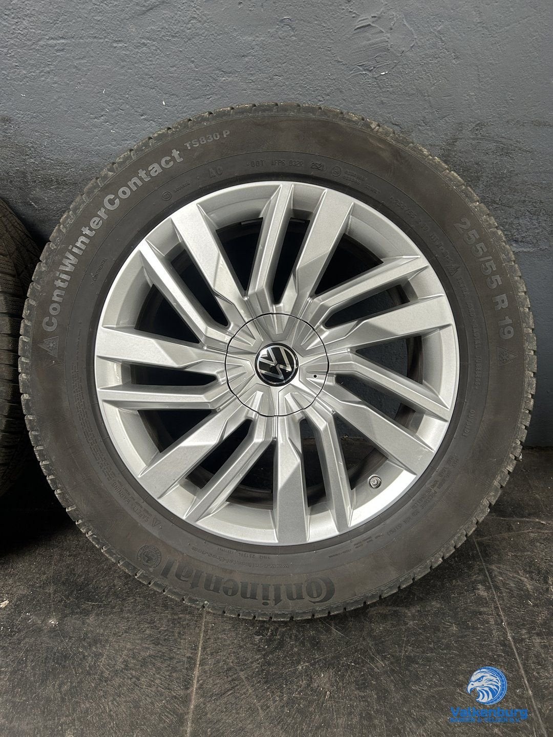 6mm! Originele VW Touareg CR7 Osorno 19 inch velgen TPMS 5x1, 19 inch, Gebruikt, 255 mm, -