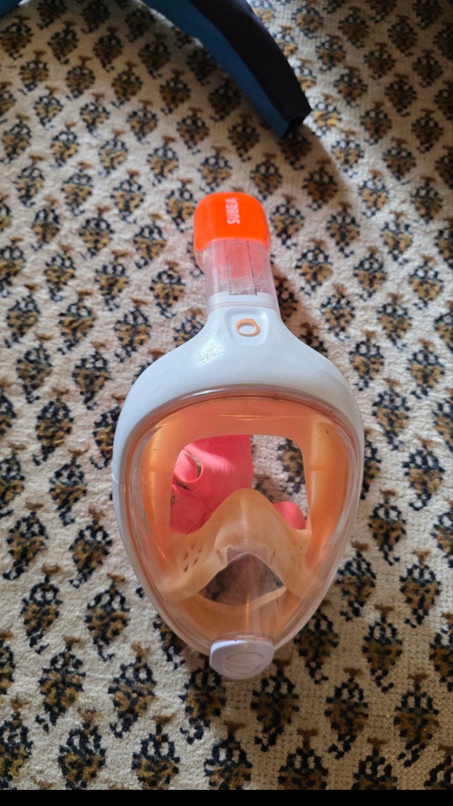 Snorkelmasker Easybreath Subsea - Oranje/Wit, Ophalen