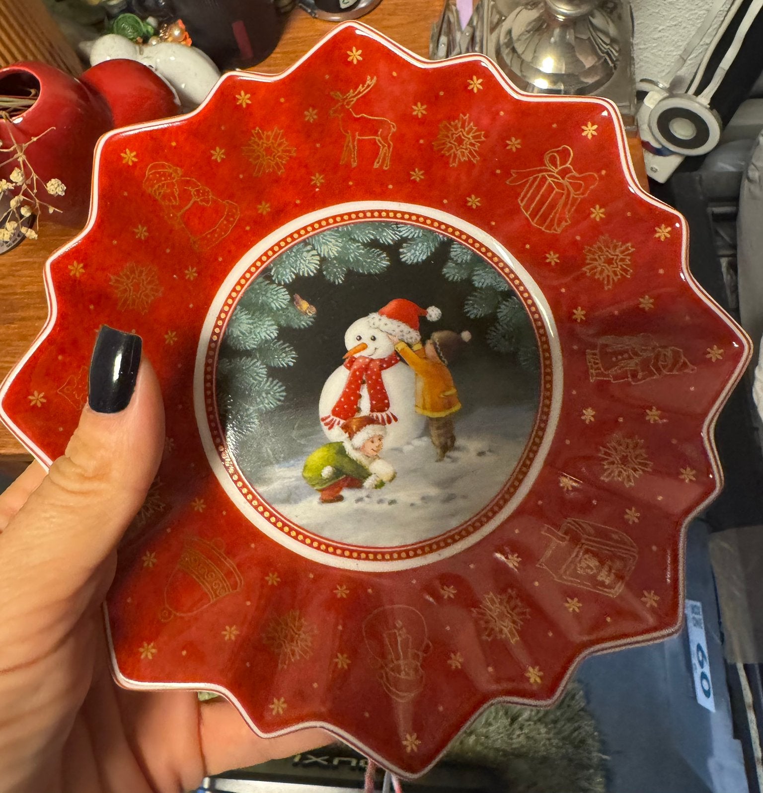 Villeroy & Boch Toy's Fantasy Snow Man Trinket Bowl, Verzenden