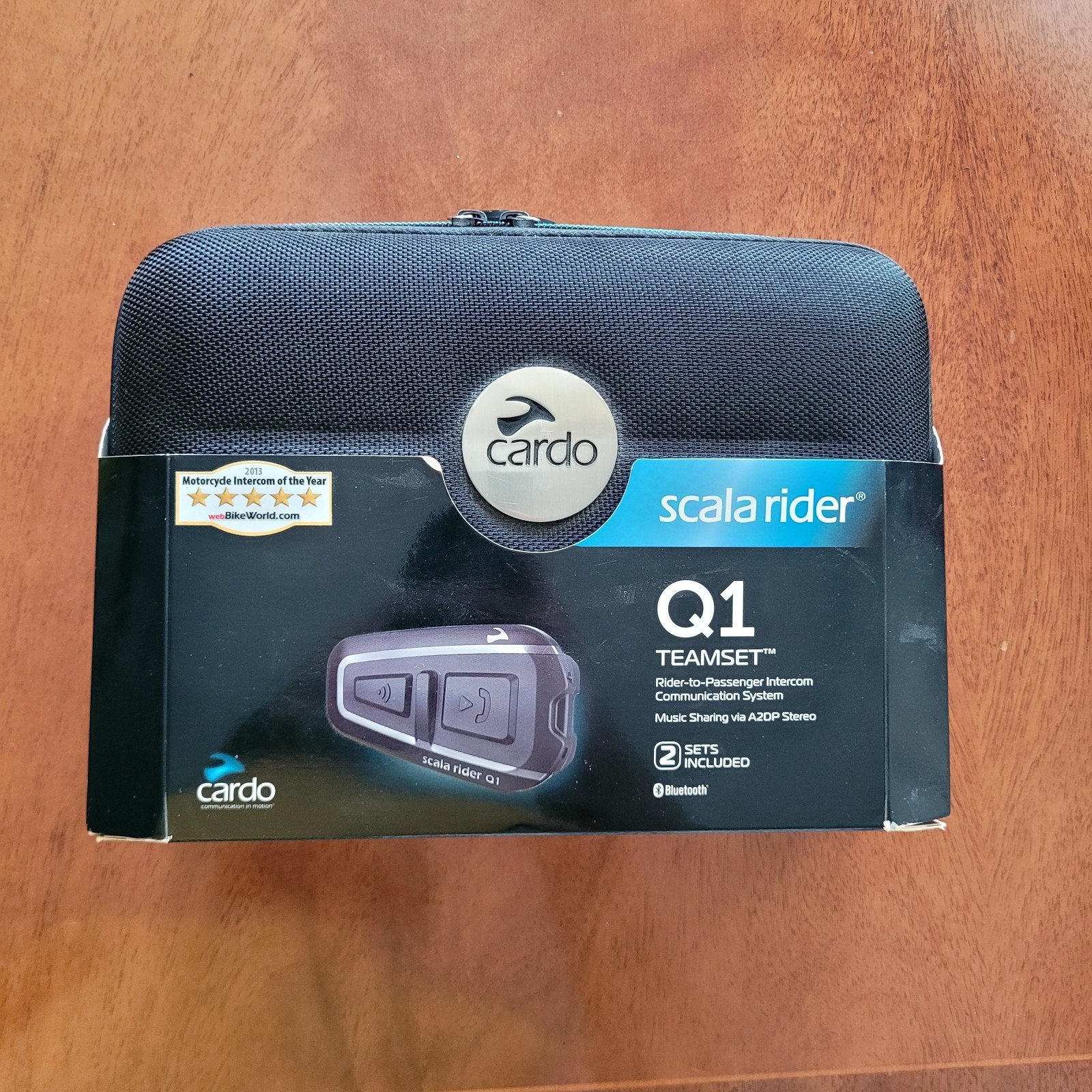 Cardo Scala Rider Q1 Teamset, Motoren, Ophalen of Verzenden, Gebruikt