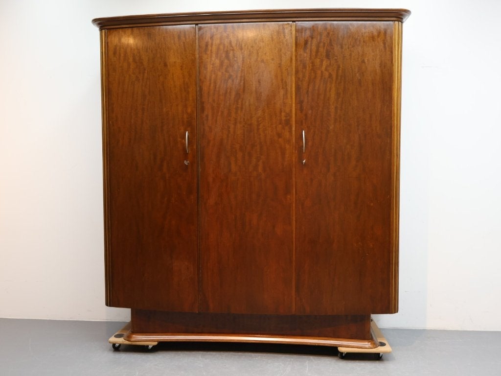vintage kledingkast 3 deurs, Ophalen, Met deur(en), Gebruikt, 150 tot 200 cm