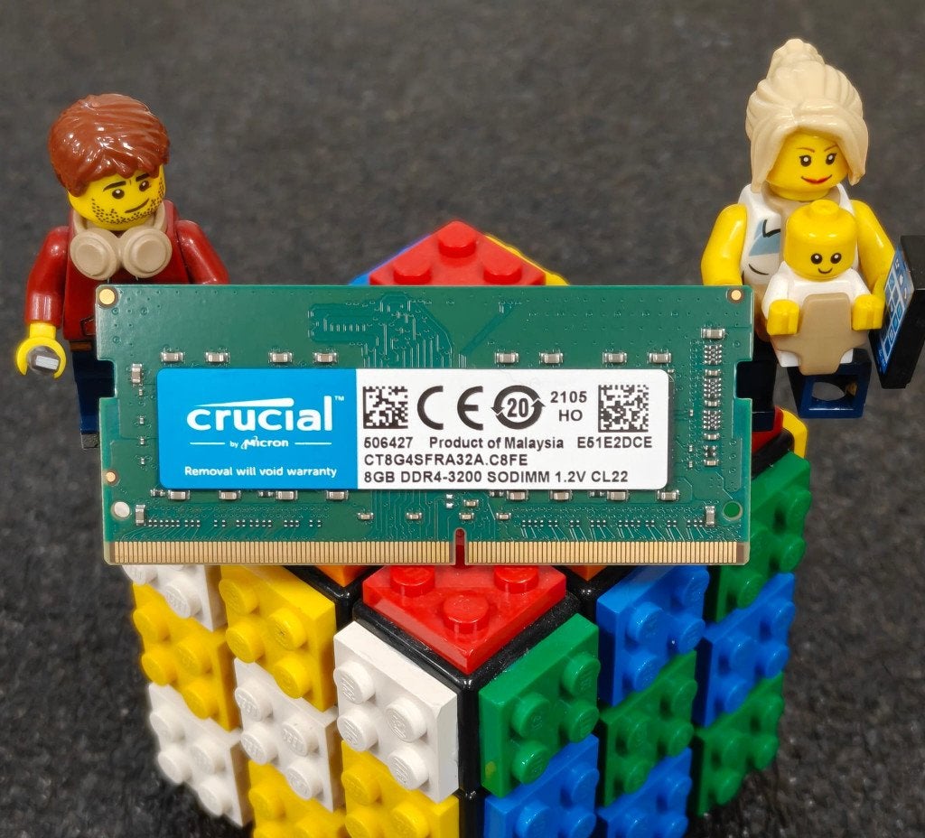Crucial CT8G4SFRA32A 8GB DDR4 3200 SODIMM Geheugen, Computers en Software, RAM geheugen, DDR4, 8 GB, Ophalen of Verzenden, Zo goed als nieuw