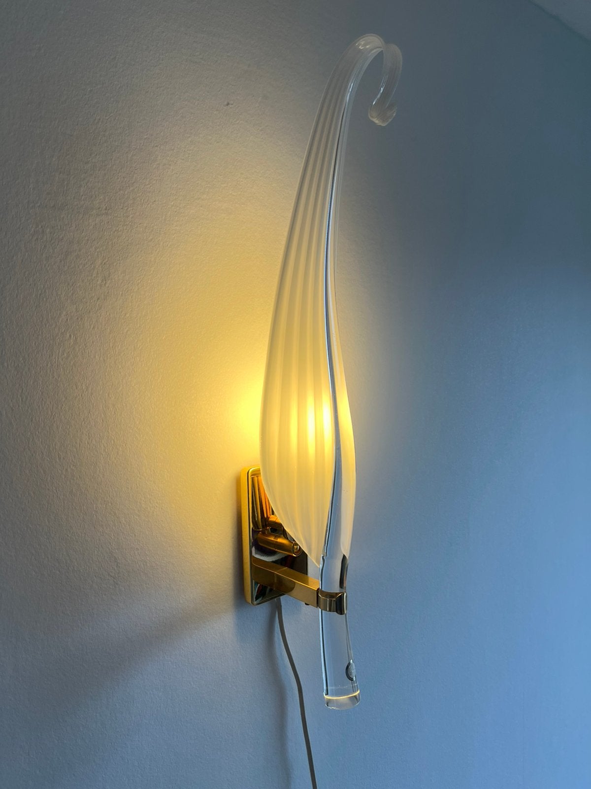 Murano wandlamp van Franco Luce voor Seguso, Huis en Inrichting, Ophalen, Gebruikt, Glas