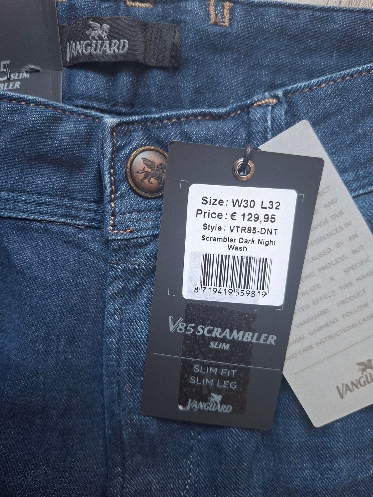 VANGUARD V85 slimfit jeans W30 L32, Blauw, Nieuw, W32 (confectie 46) of kleiner, Ophalen of Verzenden