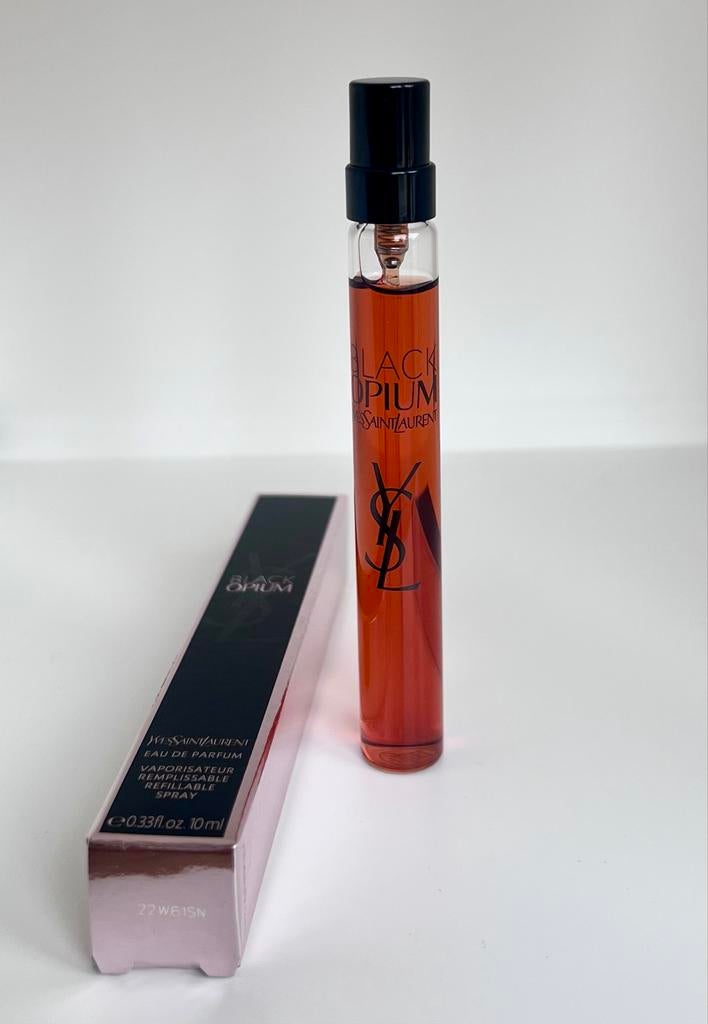 YSL Black Opium Eau de Parfum - 10ml Reisspray, Verzenden, Nieuw