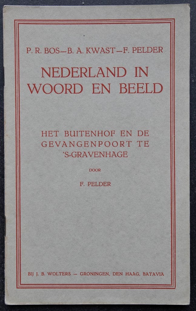 Schoolplaat boekje  Het Buitenhof        , Antiek en Kunst, Antiek | Schoolplaten, Ophalen of Verzenden, Stad- en Dorpsgezichten