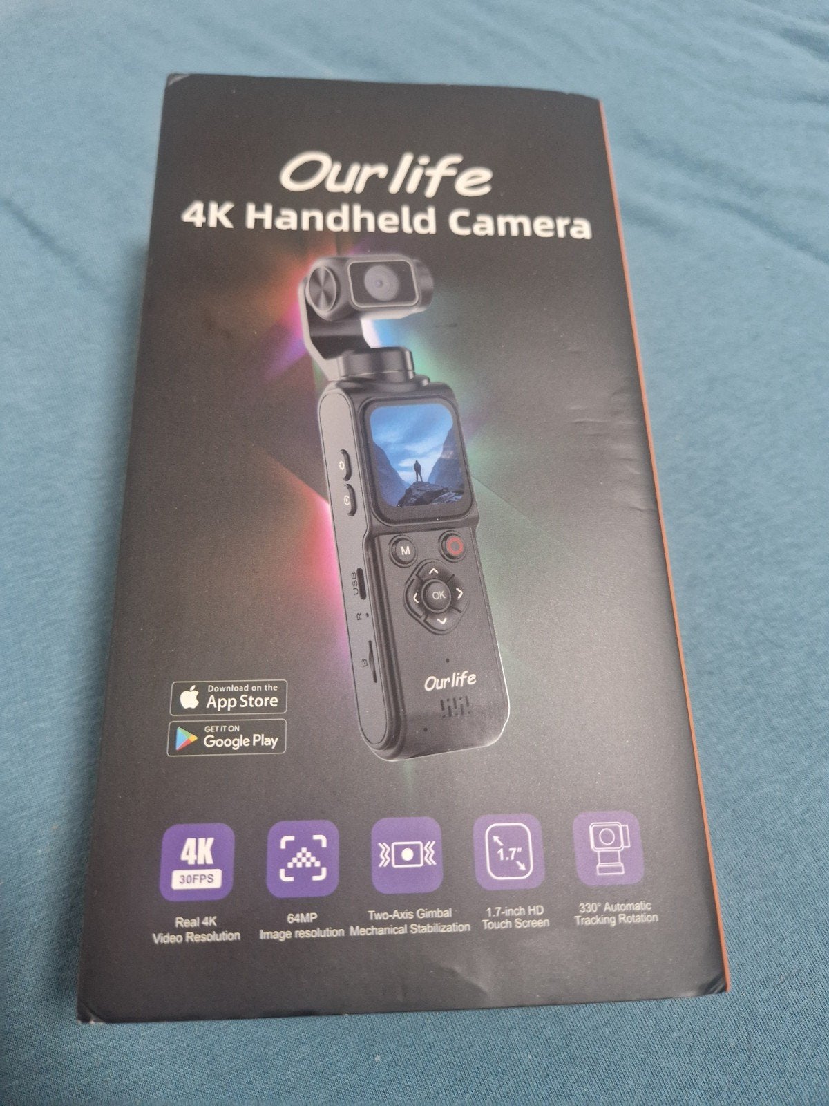 OurLife 4K WiFi Vlogging Camera met Gimbal, Ophalen, Nieuw, Overige merken