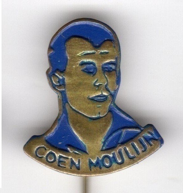 Speldje COEN MOULIJN FEYENOORD BLAUW (A8), Verzamelen, Ophalen of Verzenden, Gebruikt, Overige onderwerpen