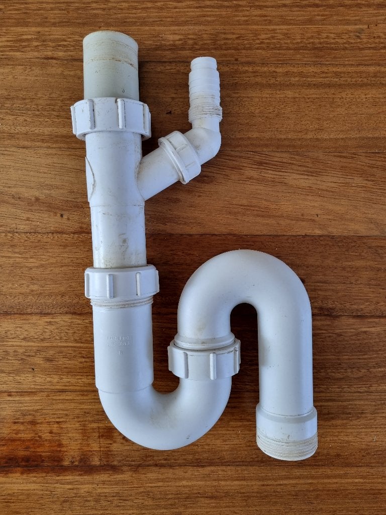 Witte keuken sifon, Ophalen of Verzenden, Zo goed als nieuw, Wastafel