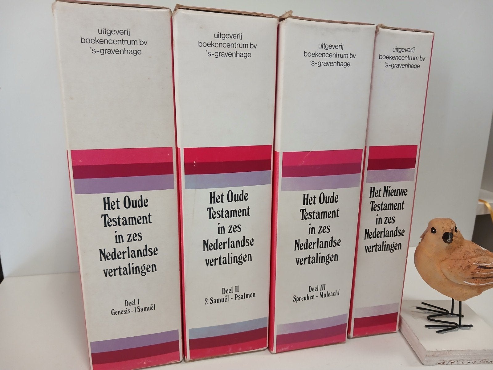 Bijbel, De Bijbel in 6 Nederlandse vertalinge (4 delen), Ophalen of Verzenden, Gelezen, Christendom | Protestants