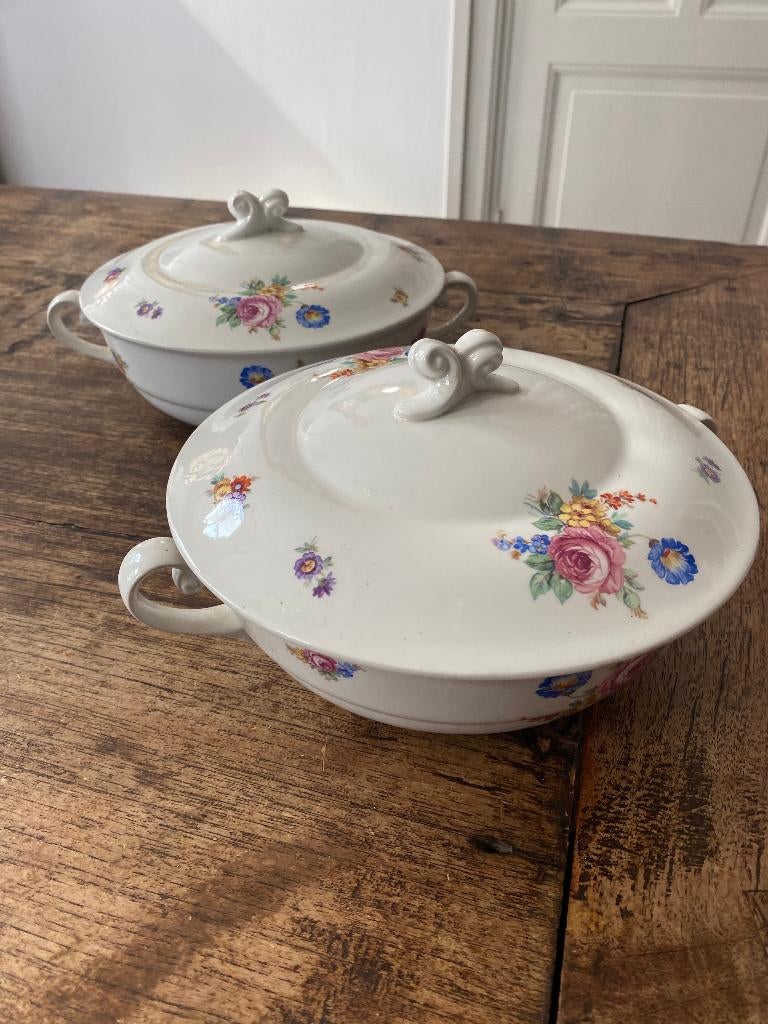 Brocante serviesdelen Petrus Regout model Boudewijn, Antiek en Kunst, Ophalen of Verzenden