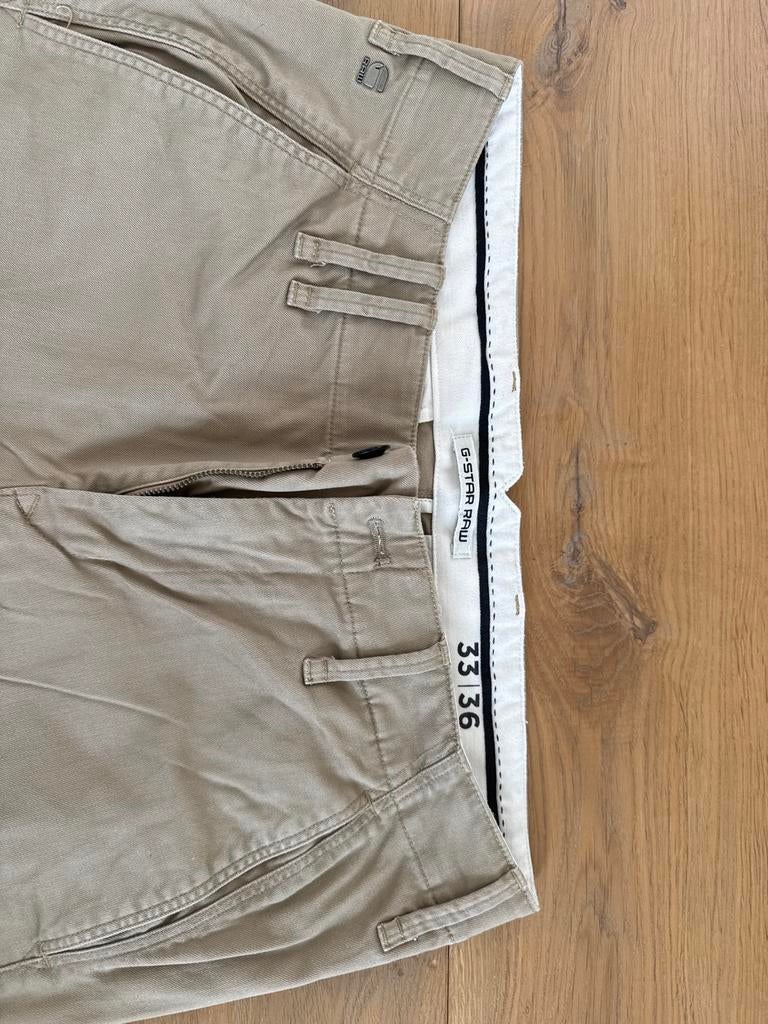 G-Star RAW Chino Broek - Maat 33/36, Ophalen of Verzenden, Zo goed als nieuw, Overige maten, Beige