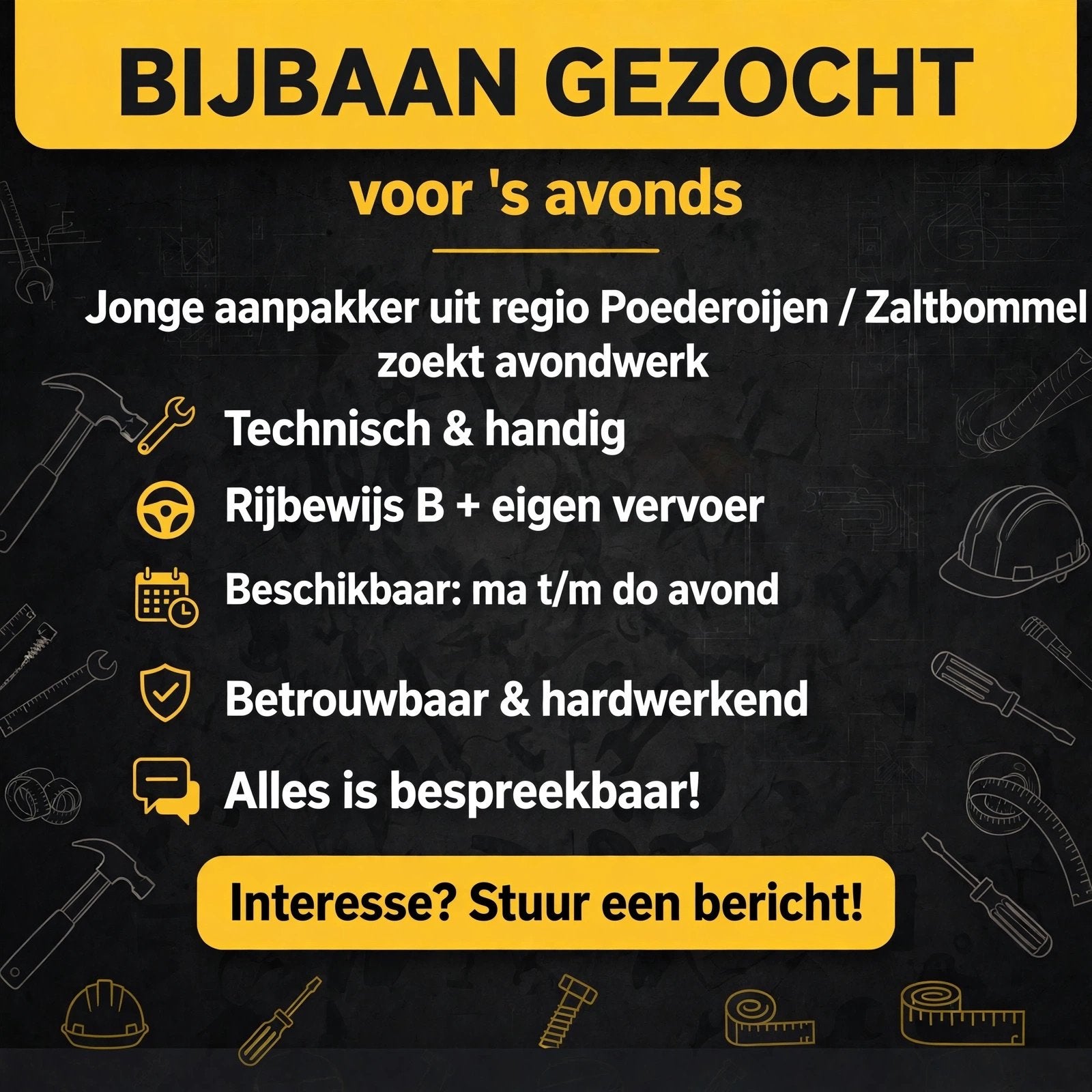 Werk gezocht!, Vacatures, Overige vormen