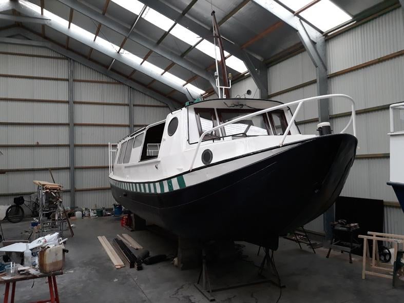 Ex-parlevinker - tiny woonboot/kanaalboot/jacht 12x3,3m, Watersport en Boten, Ophalen, Gebruikt